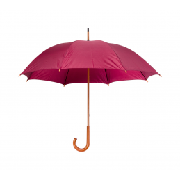 Santy - umbrelă cu mâner din lemn AP761788-08, bordo