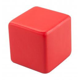 Kubo - minge antistress în formă de cub AP741189-05, roșu