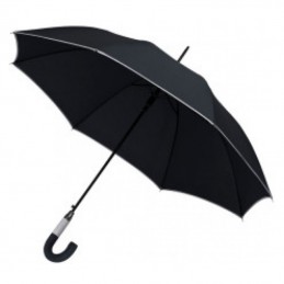 Umbrela maner plastic curbat in 2 tonuri culoare - 186903, black