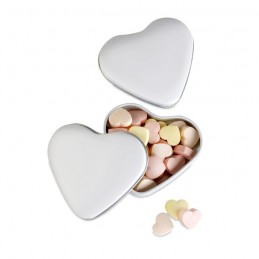 LOVEMINT - Cutie formă inimă cu bomoboane MO7234-06, White