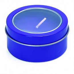 FLAKE. Lumanare in cutie cu capac transparent, XM1306 - ROYAL BLUE