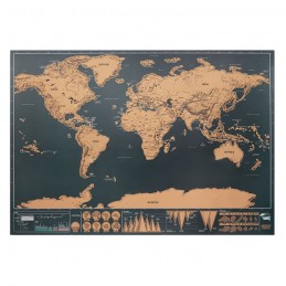 BEEN THERE - Harta lumii răzuibilă 42x30 cm MO9736-13, Beige