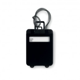 TRAVELLER - Etichetă bagaj din plastic     MO8718-03, Negru