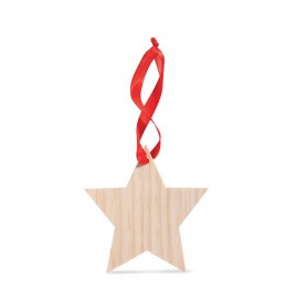WOOSTAR - Ornament în formă de stea      CX1373-40, wood
