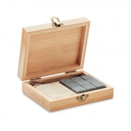DUNDALK - Set pt whisky în cutie bambus  MO9942-40, Wood