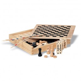 TRIKES - 4 jocuri în cutie din lemn     KC2941-40, Wood
