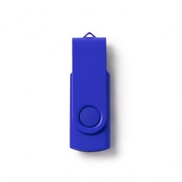RIOT. Stick de memorie USB cu structură principală din ABS și clemă pivotantă corespunzătoare - US4192, ROYAL BLUE