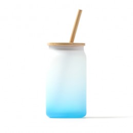 DALBY. Sticlă borosilicată cu efect de gheață în degradeuri de culoare - VA4202, ROYAL BLUE