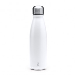 KISKO. Sticlă din aluminiu reciclat cu perete simplu, ideală pentru a fi folosită zilnic - BI4213, WHITE
