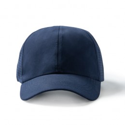 KARIN. Șapcă sport respirabilă 100% din microfibră, în 6 panouri - GO7026, NAVY BLUE