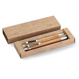 BAMBOOSET - Set din pix și creion bambus   MO8111-40, Wood
