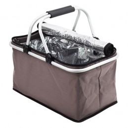HURON insulated picnic basket, grey - R08160.21