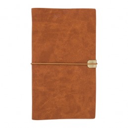 FORLI retro notebook with note cards, brown - R64262.10