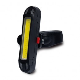 UTRECHT USB rechargeable bicycle flashlight, black - R17850.02