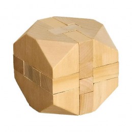 CUBE puzzle,  natural - R08820