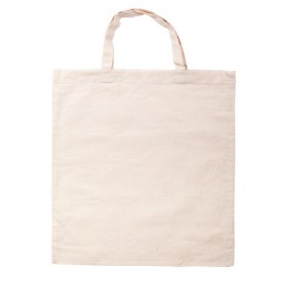 COTTON SHORT shopping bag from cotton, beige - R08518.13