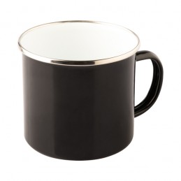 OLDSCHOOL 500 ml enamel mug mug, black - R08231.02