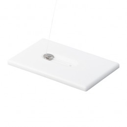 LOOKY mirror with dental floss, white - R17732.06
