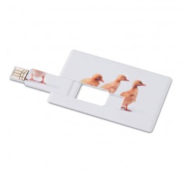 Creditcard. USB flash 4GB, MO1059a-06-4GB - White
