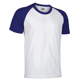 Collection t-shirt CAIMAN, white-violet eggplant - 160g