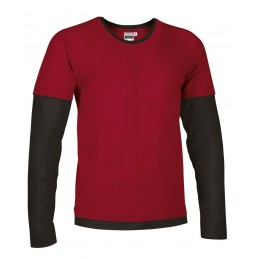 Collection t-shirt DENVER, lotus red-black - 160g