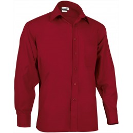 Long sleeve shirt OPORTO, lotto red - 120g