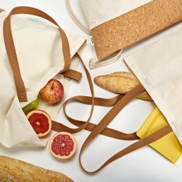 Vinson Shopping Bag Recycled Cotton 220 gsm , ASB011-160 - Natural