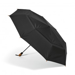 Jackson 27" Foldable Umbrella rPET Automatic, AUM001-103 - Black