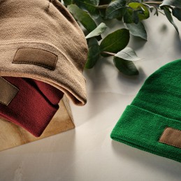 Tupac Beanie Recycled Cotton , ABN001-129 - Dark green