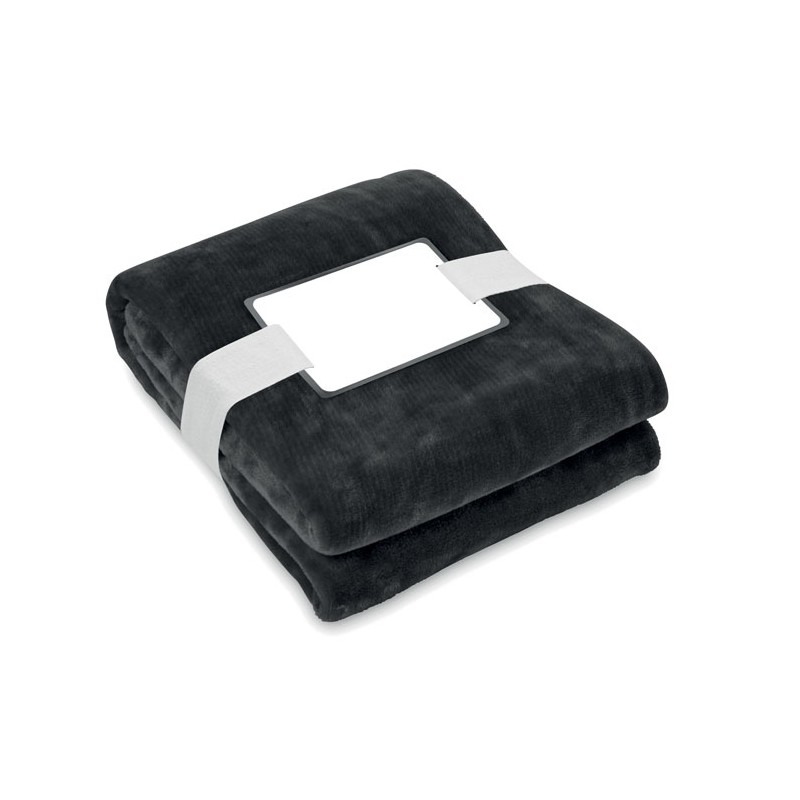 LOGAN, Patura fleece RPET 280 gr/mÂ², MO6804-03 - Negru