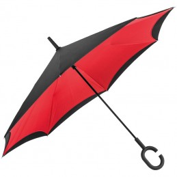 Umbrelă cu mâner ”C” - 4047605, Red