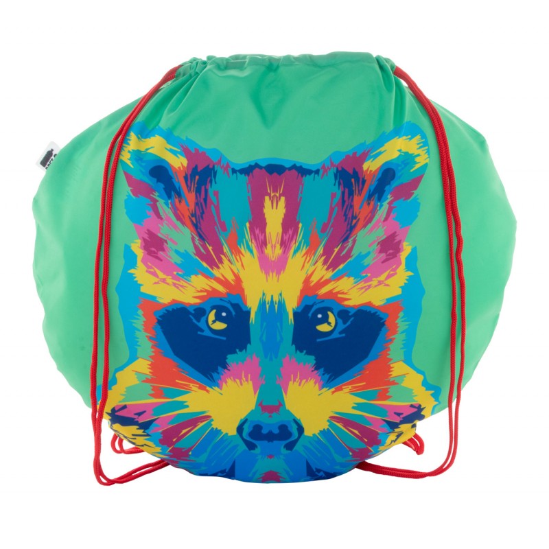 CreaDraw Circle, rucsac cu șnur, personalizat, RPET, AP716782-05, roșu