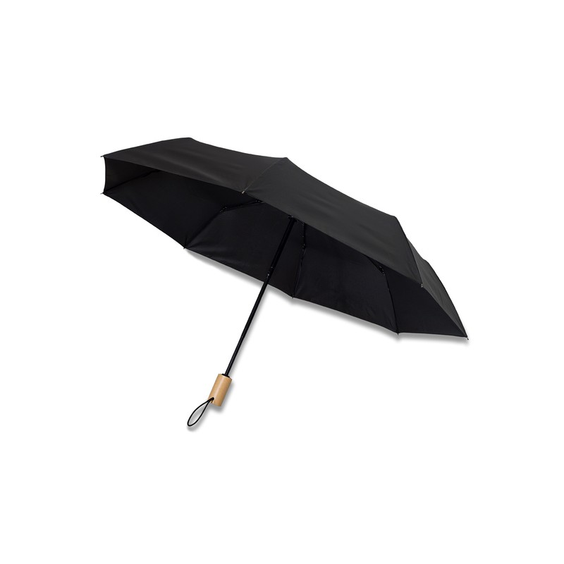 GRANTON umbrella with wooden handle, black - R17953.02