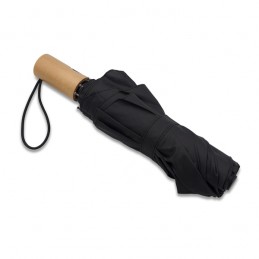 GRANTON umbrella with wooden handle, black - R17953.02
