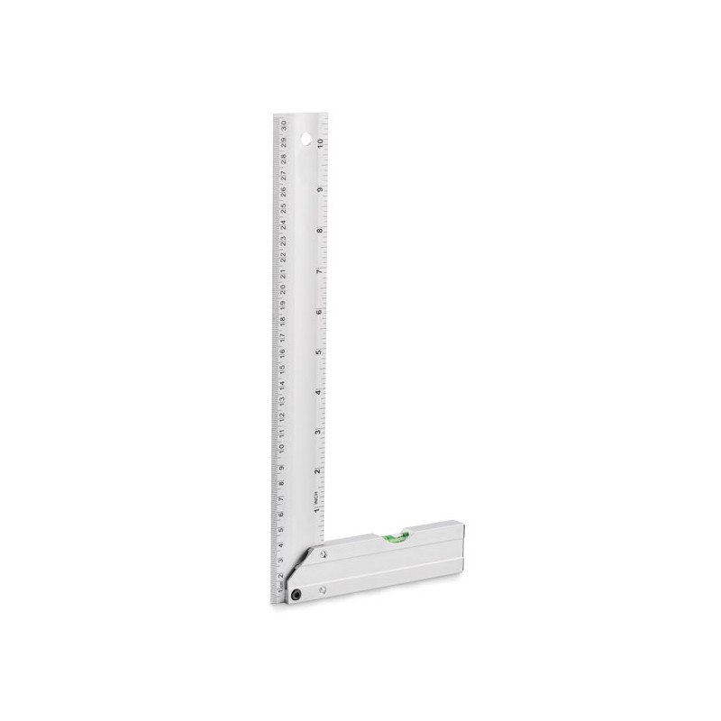 MEJURE, Riglă de nivel din aluminiu 30 cm, Argintiu - MO2480-14