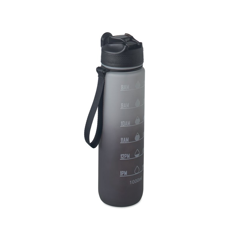 ACTIVATE, Sticlă de apă sport RPET 1L, Negru - MO2489-03