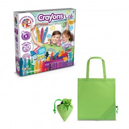 Crayon Factory Kit II. Joc educațional furnizat cu o pungă de cadou pliabilă 190T, Verde deschis - 35805-119