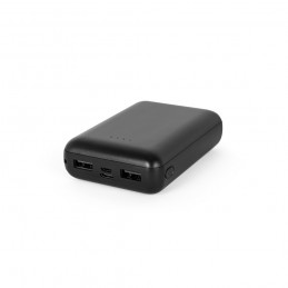 LEAKEY 10. Power bank 10'000 mAh în ABS reciclat (100% rABS), Negru - 97198-103