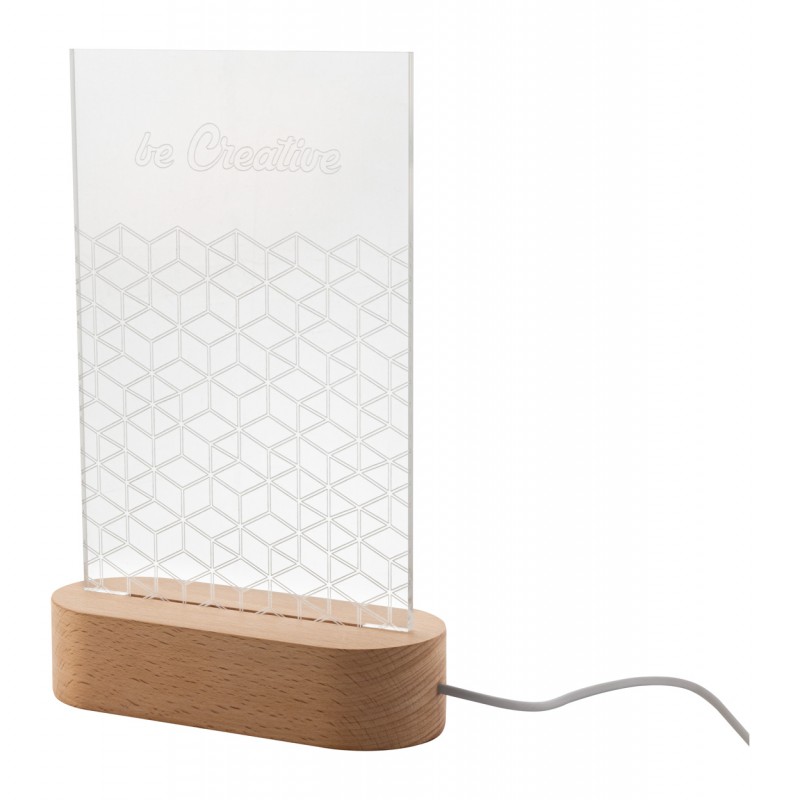 Woodify. Trofeu cu lumină led, natural - AP716909-B